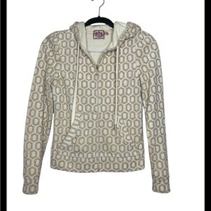 Y2K Juicy Couture Geometric Gold & Beige
Terry Cloth Hoodie size S